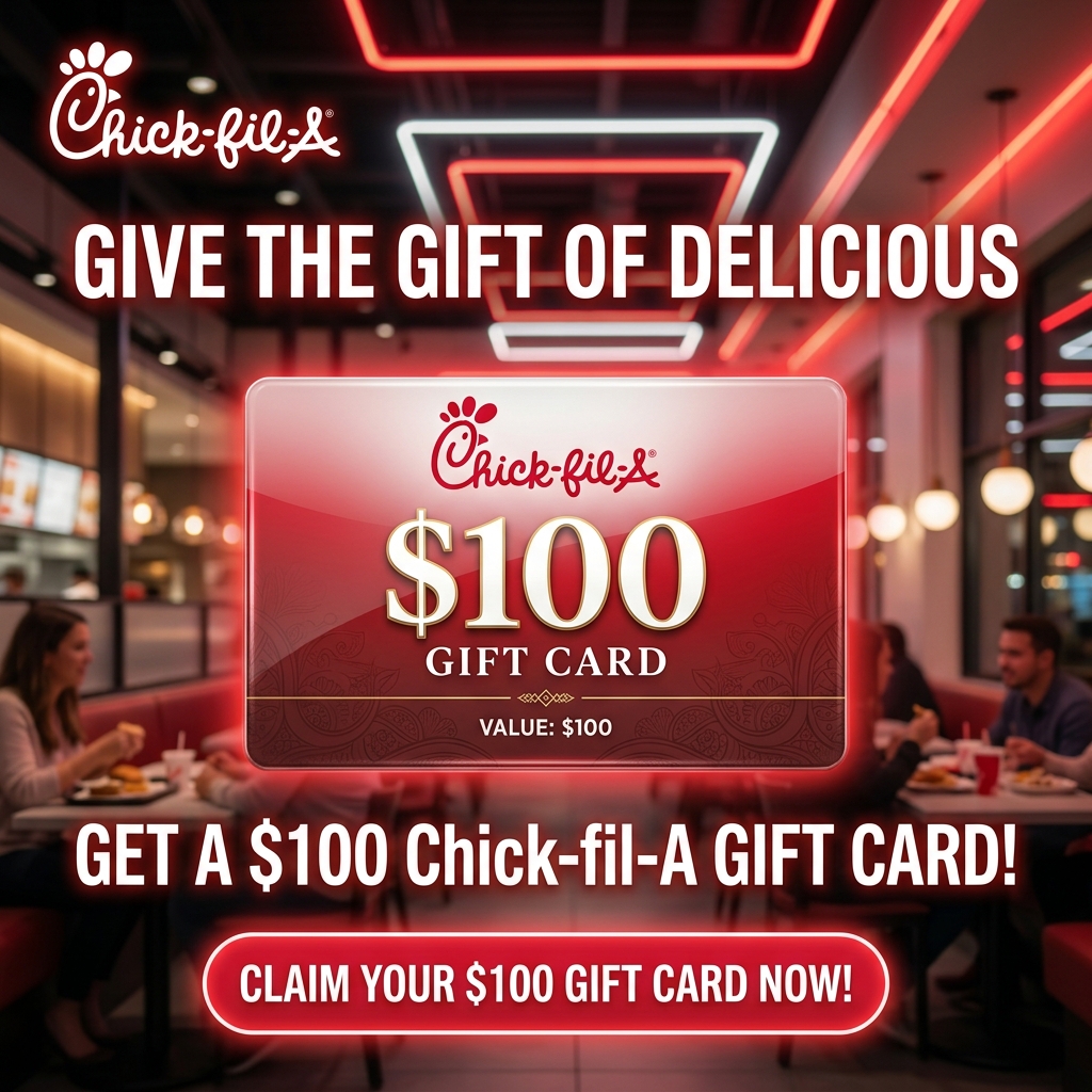 Chick-fil-A 100 USD Gift Card Campaign